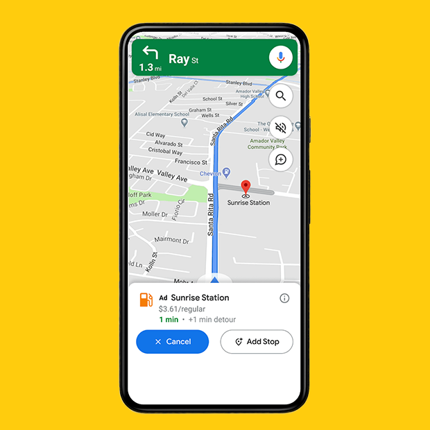 google Navigation ads